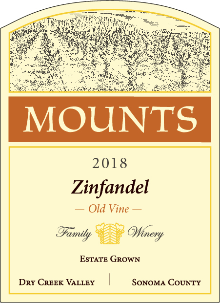 Product Image for 2018 Mounts Old Vine Zinfandel Estate Grown