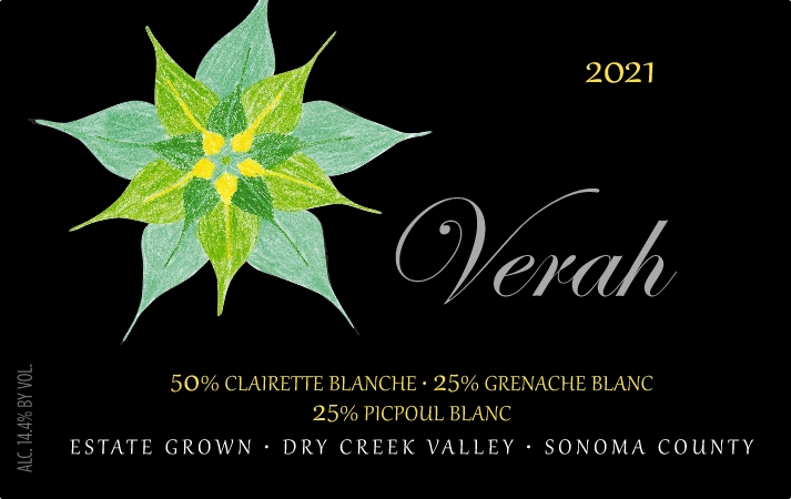 Product Image for 2021 Verah Rhône Style White Blend Estate Grown Dry Creek Valley